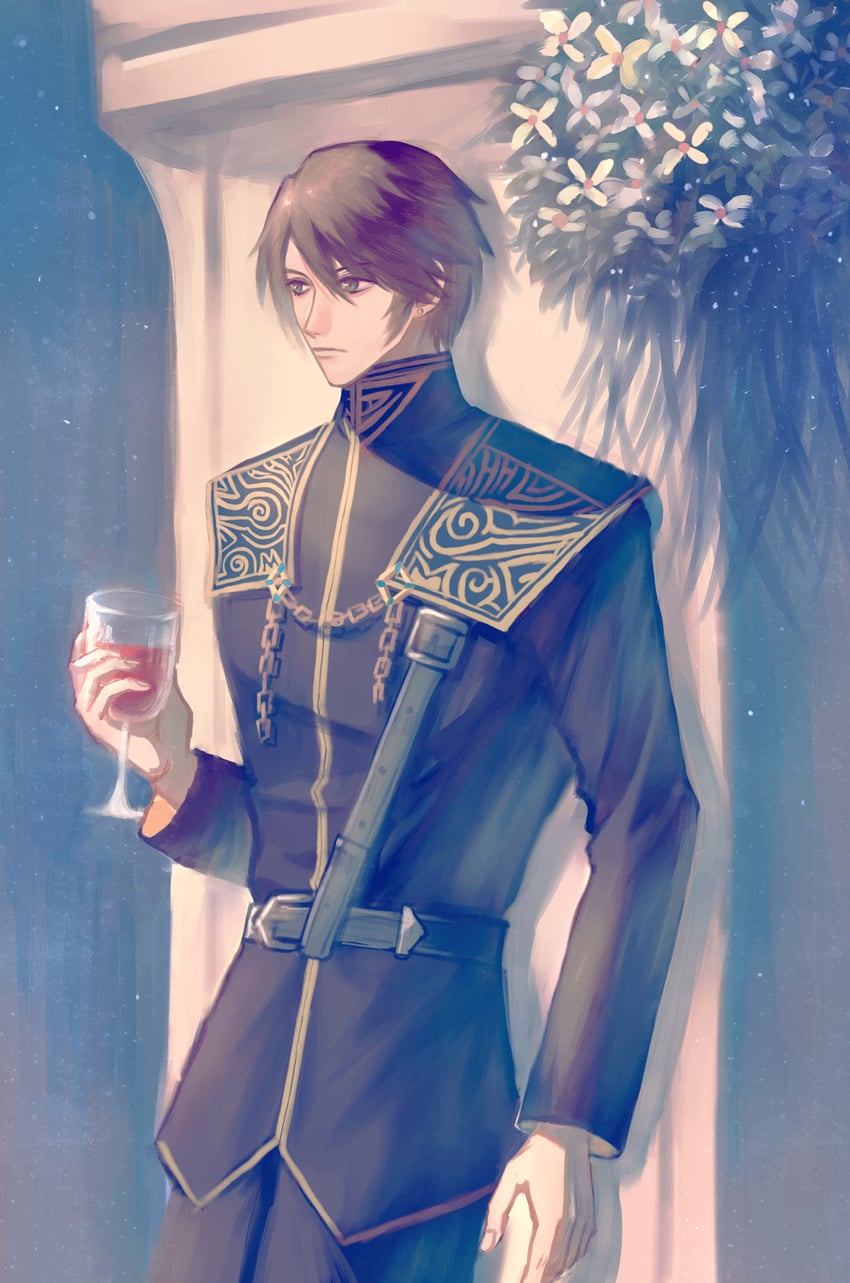 squall leonhart (final fantasy and 1 more) drawn by faniod