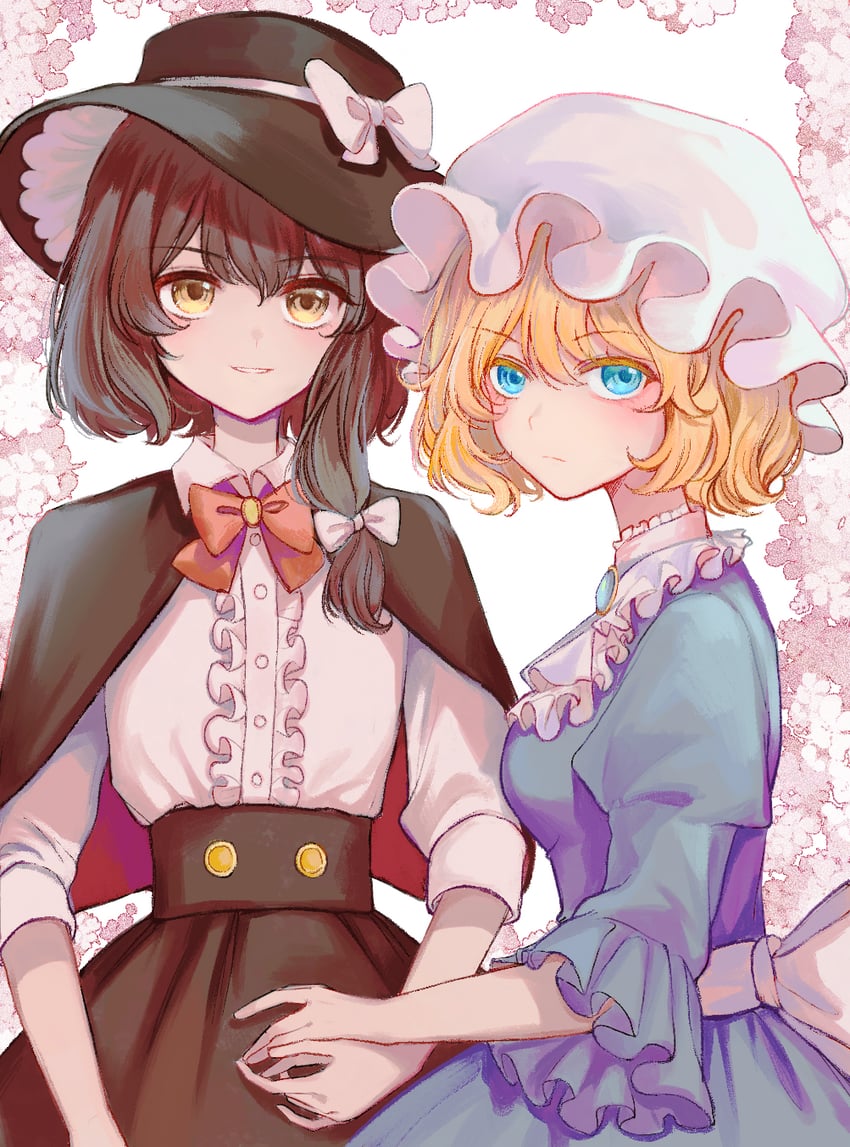usami renko and maribel hearn (touhou) drawn by hourai_kiriri
