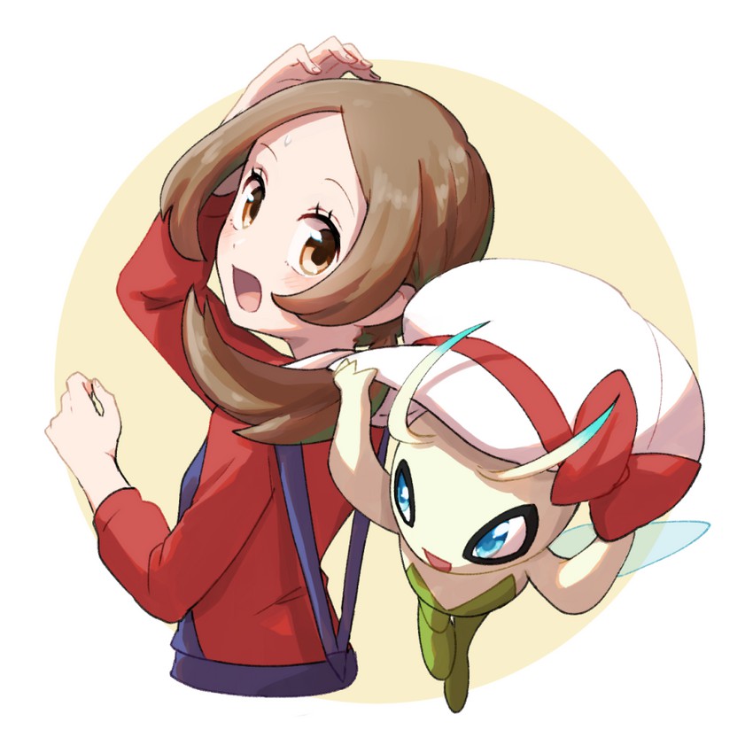 lyra and celebi (pokemon and 1 more) drawn by miu_(miuuu_721)