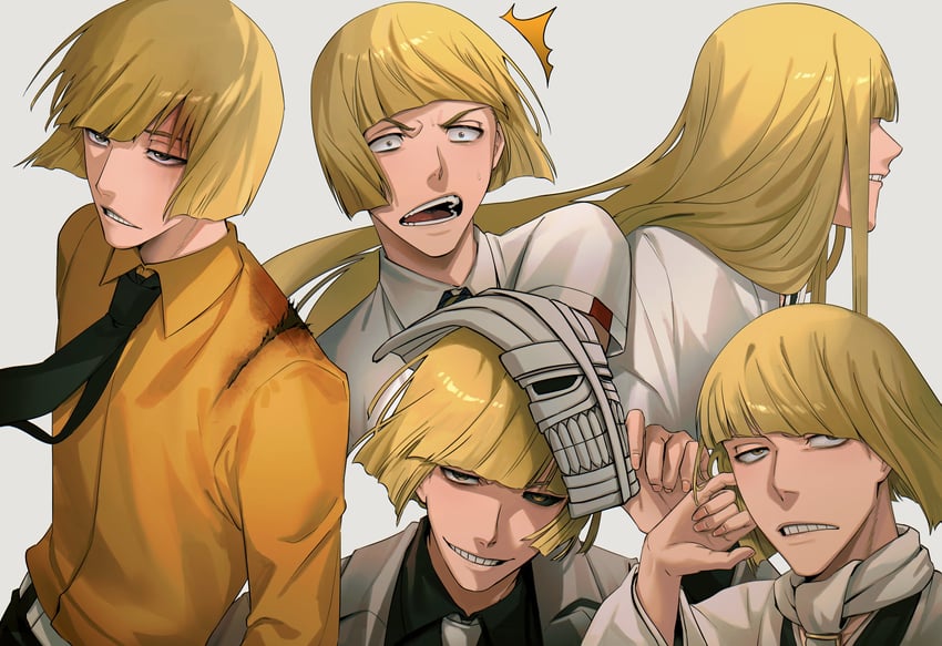 hirako shinji (bleach and 2 more) drawn by asada_sadao