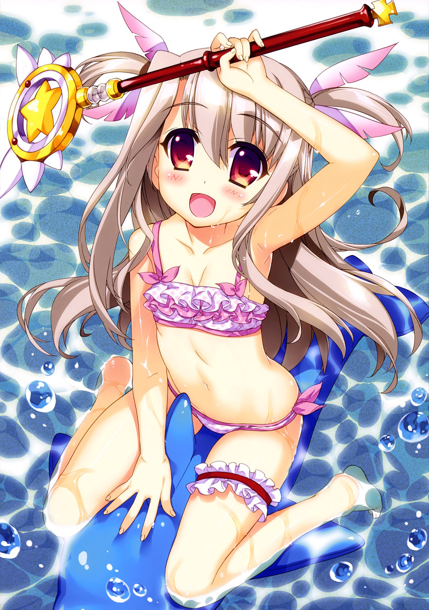 illyasviel von einzbern and magical ruby (fate and 1 more) drawn by fujima_takuya