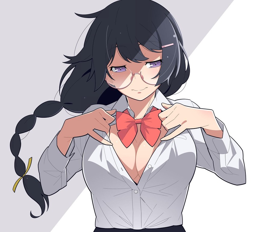 hanekawa tsubasa (monogatari and 1 more) drawn by yamanami_kousuke