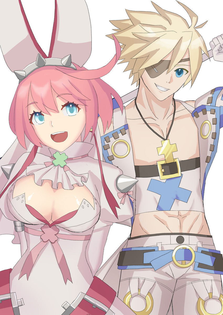 elphelt valentine and sin kiske (guilty gear and 1 more) drawn by ichizou