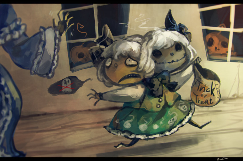 konpaku youmu, saigyouji yuyuko, and napstablook (touhou and 1 more) drawn by koto_inari