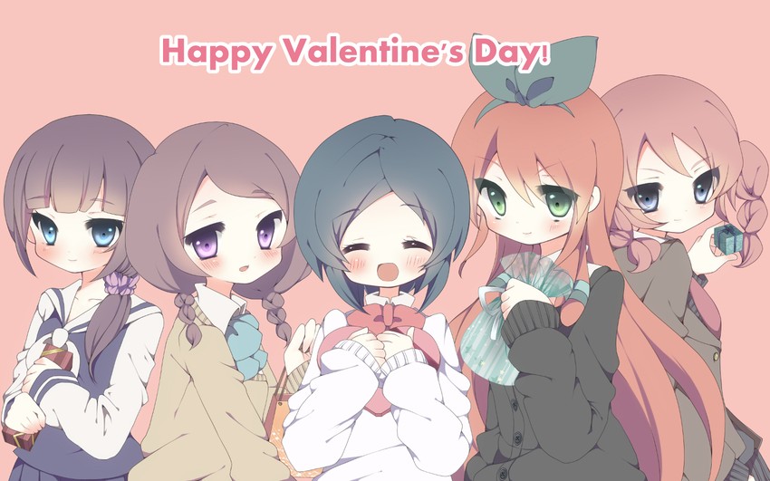 sorano aoi, yamana akane, seto midori, gouenji yuuka, and kousaka yukie (inazuma eleven and 1 more) drawn by watuzi