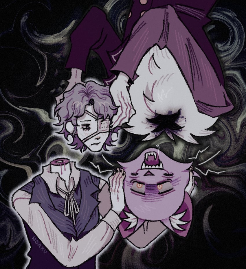 daan and pocketcat (fear & hunger and 1 more) drawn by nekomanxiy
