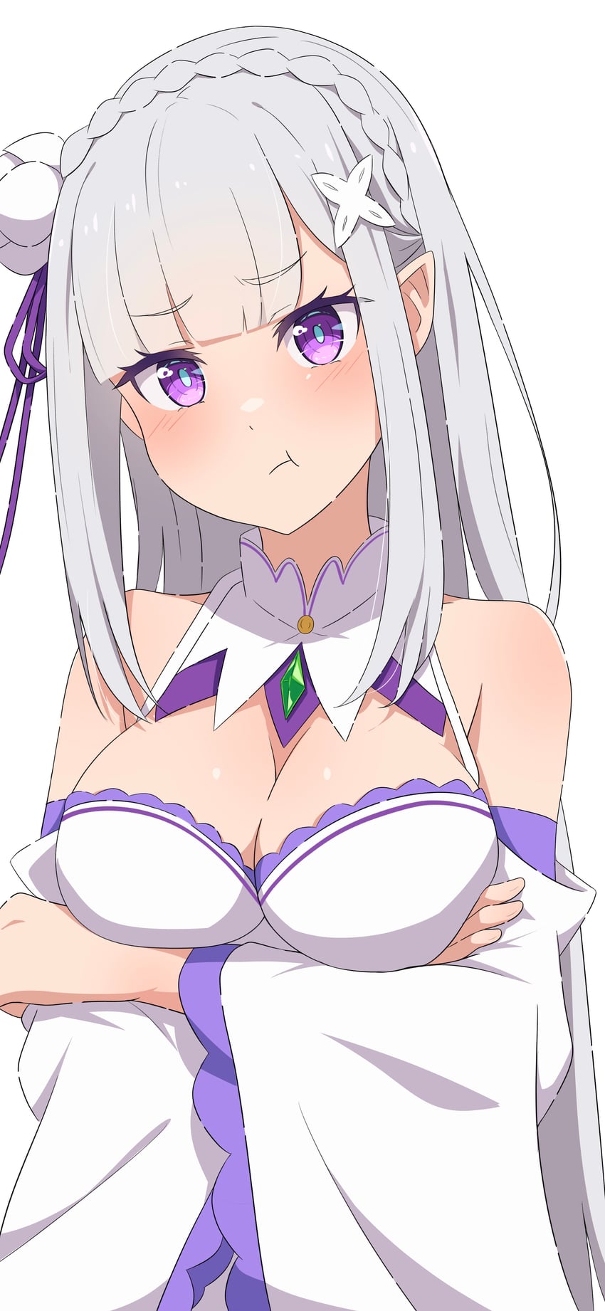 emilia (re:zero kara hajimeru isekai seikatsu) drawn by na-suke