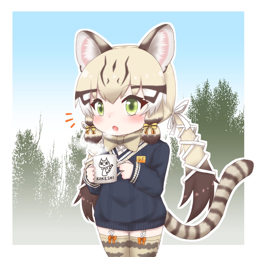 geoffroy's cat (kemono friends and 1 more) drawn by mabuta_(mbt)