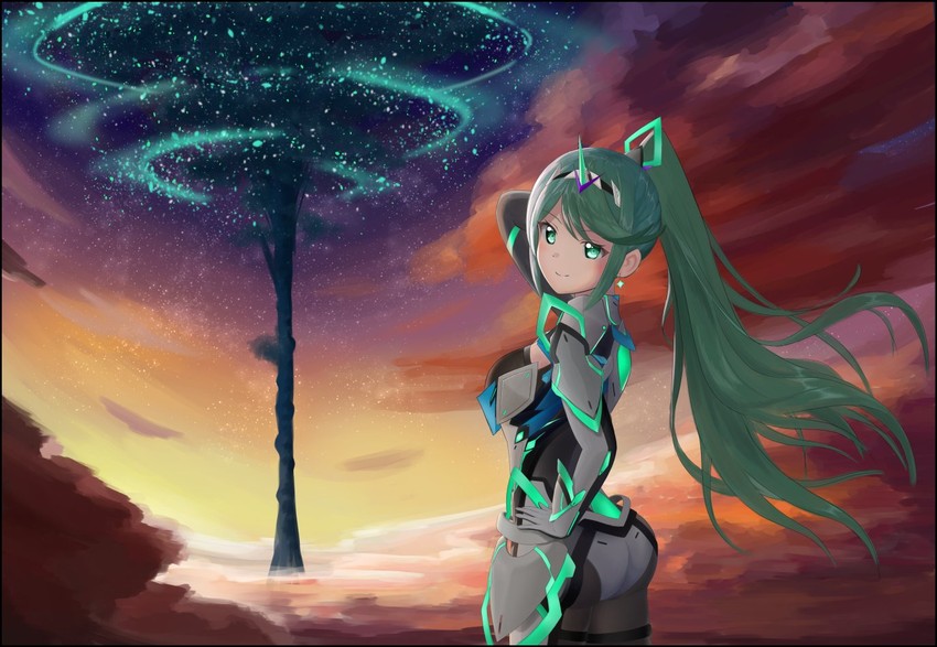 pneuma (xenoblade chronicles and 1 more) drawn by nemunemu_semi