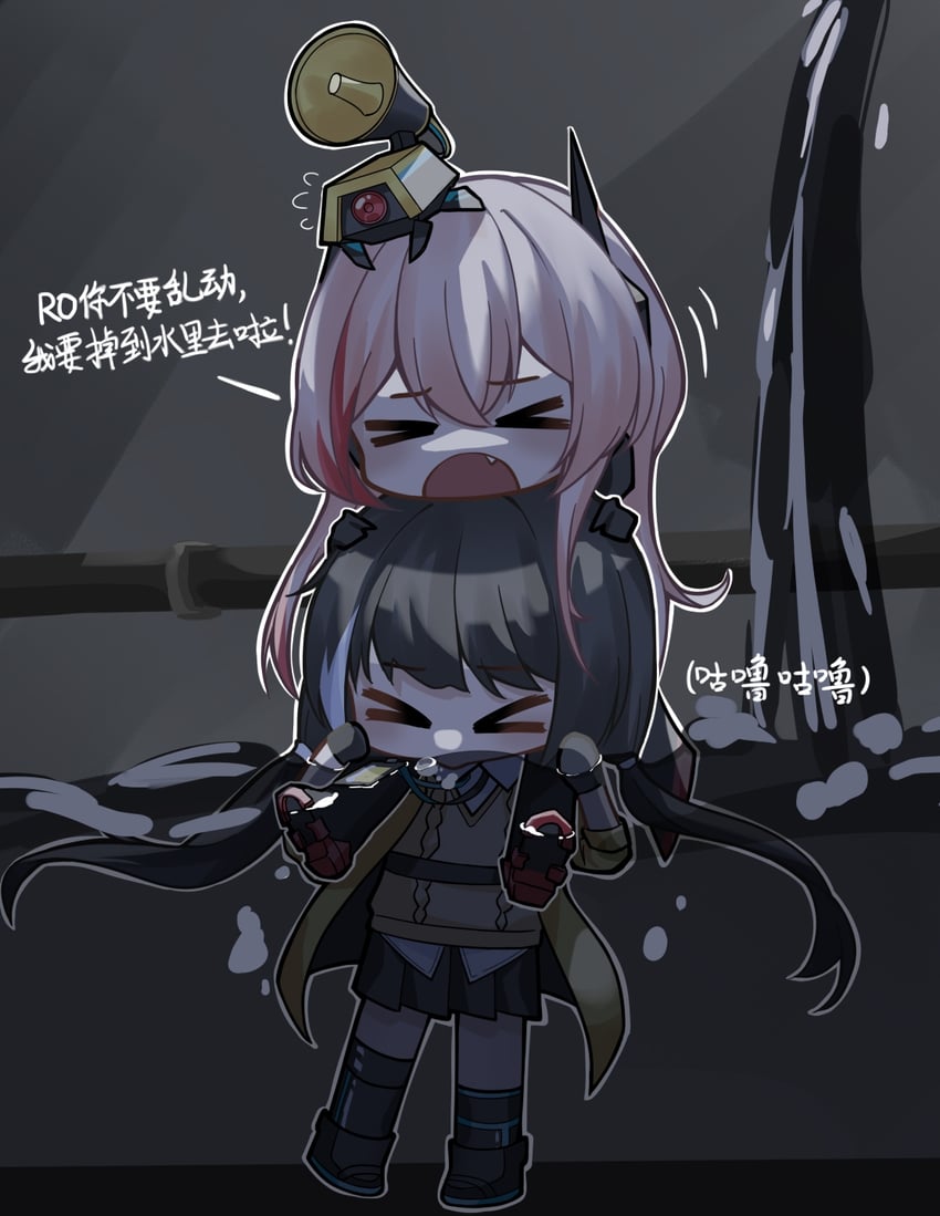 m4 sopmod ii, ro635, and banana (girls' frontline) drawn by wu_chengyi3999