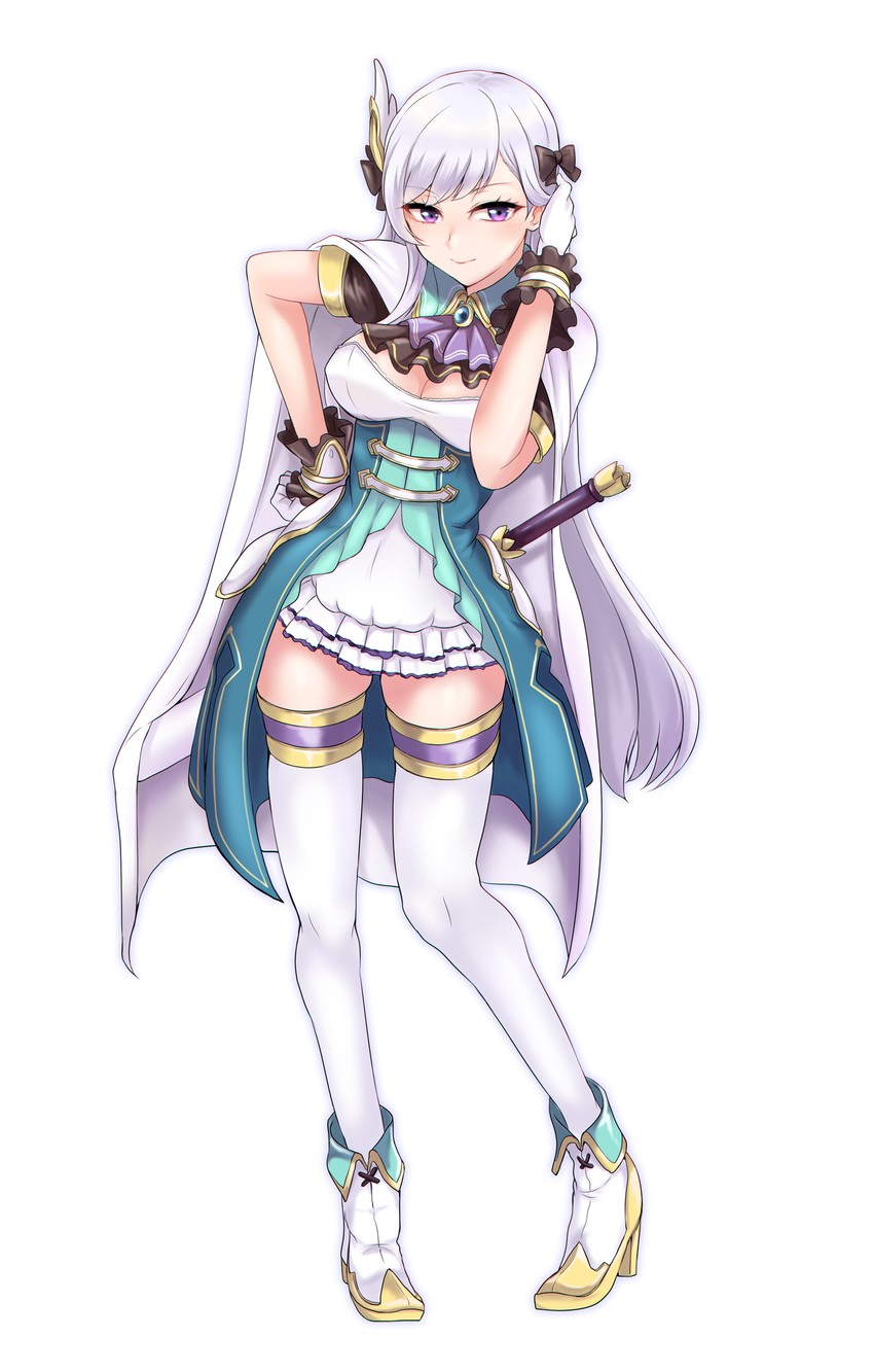 belfast, saren, and horie yui (azur lane and 1 more) drawn by os_(kazos)