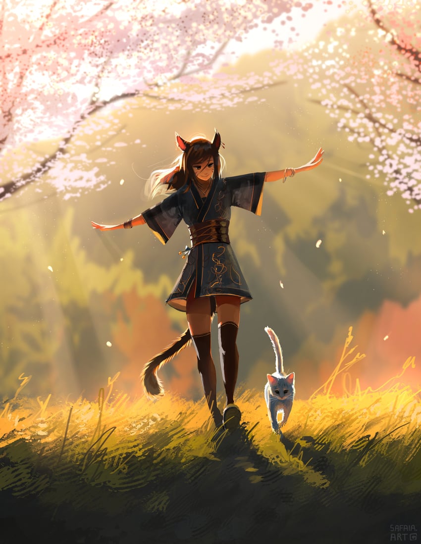 warrior of light (final fantasy and 1 more) drawn by safaia