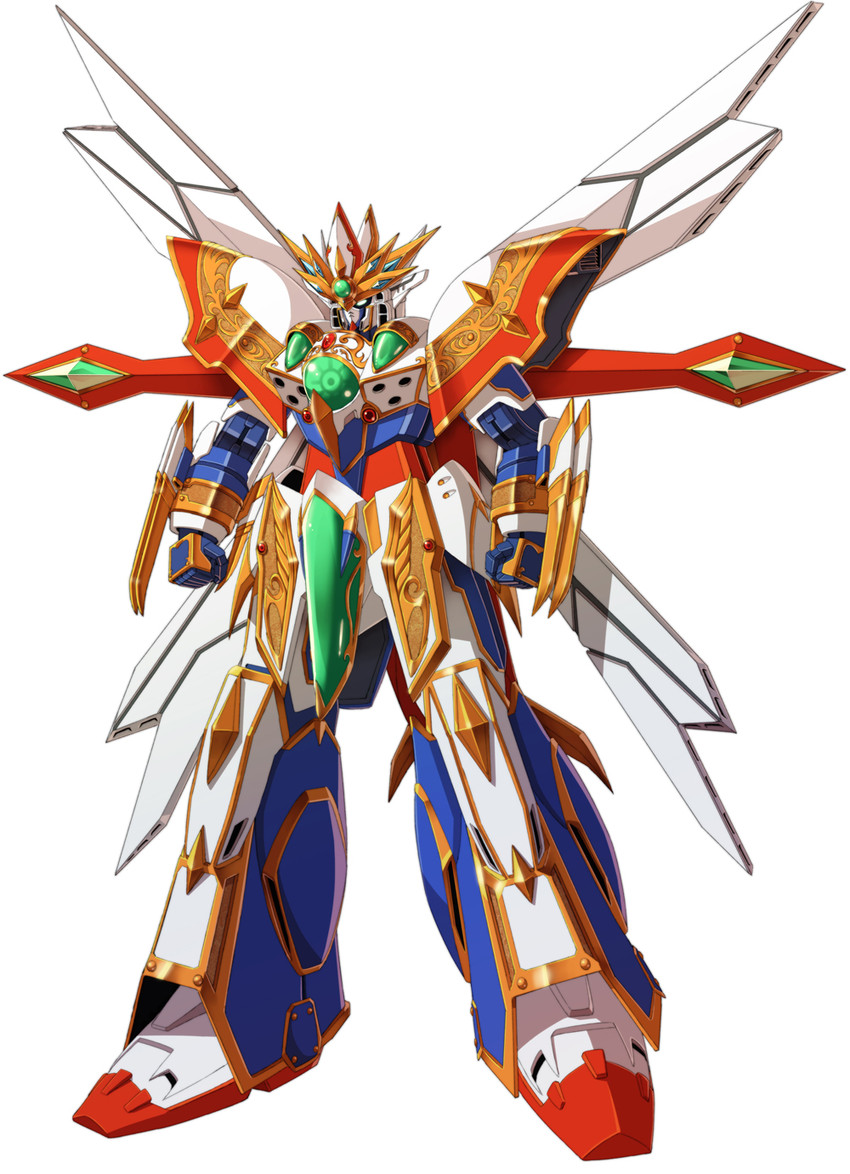 god gundam and king shuffle (gundam and 1 more) drawn by shingo_(picturepuzzle)