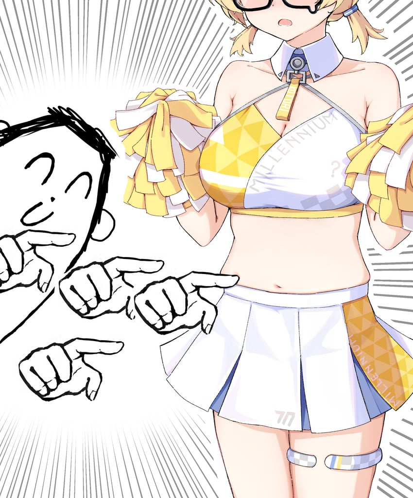 sensei, doodle sensei, and kotori (blue archive and 1 more) drawn by caffeinechara