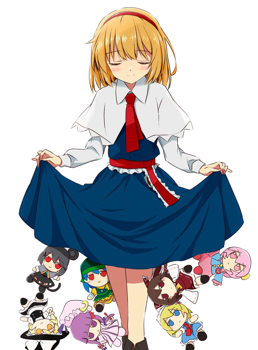 hakurei reimu, kirisame marisa, alice margatroid, patchouli knowledge, komeiji satori, and 2 more (touhou) drawn by tsuukinkaisoku_oomiya