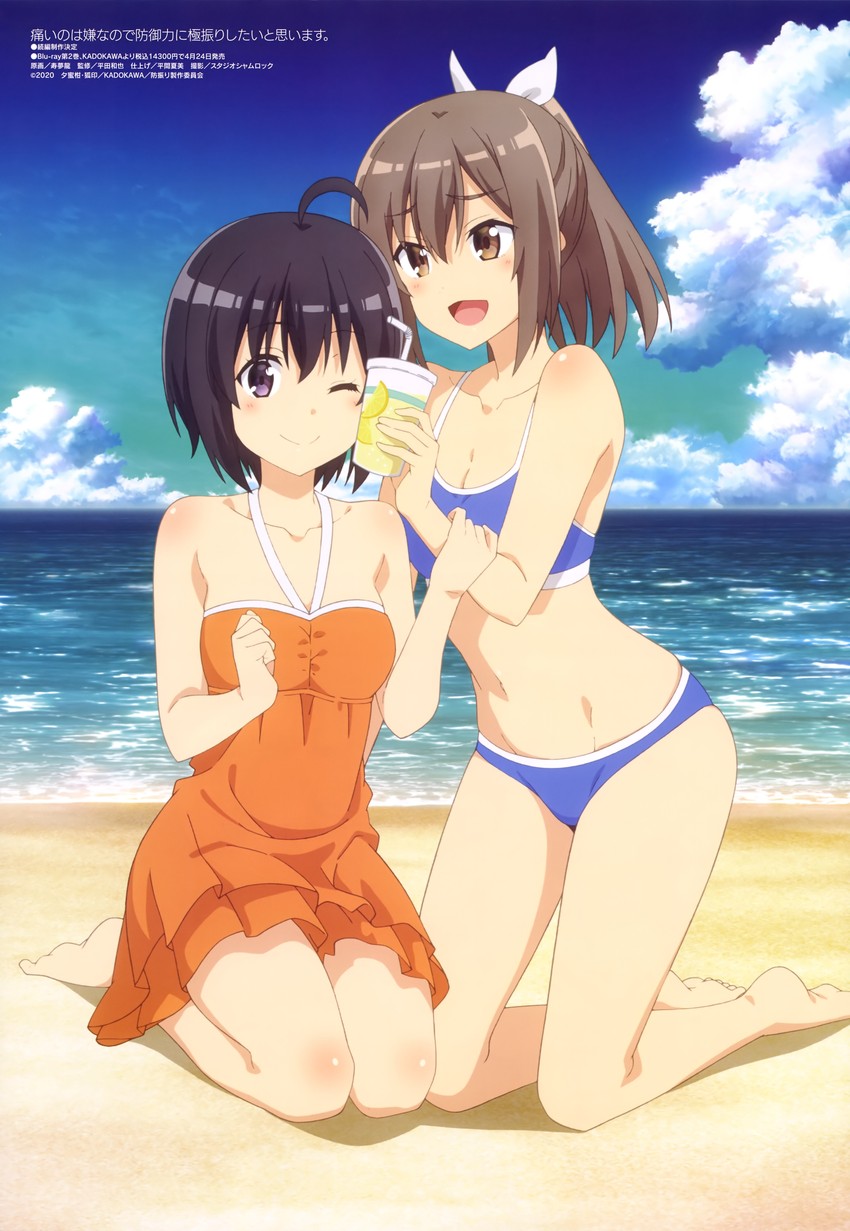 maple and sally (megami magazine and 1 more) drawn by hirata_kazuya