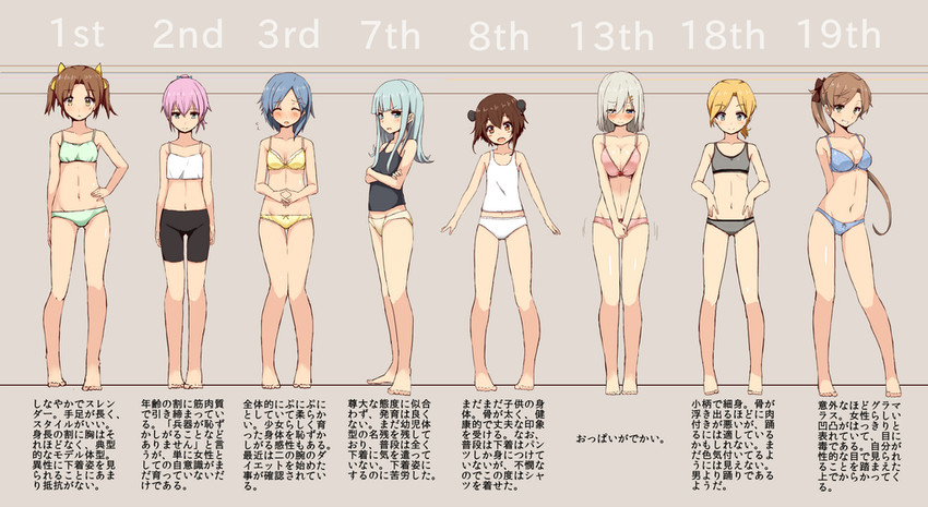 hamakaze, yukikaze, shiranui, akigumo, kagerou, and 3 more (kantai collection) drawn by cassandra_(seishun_katsu_sando)