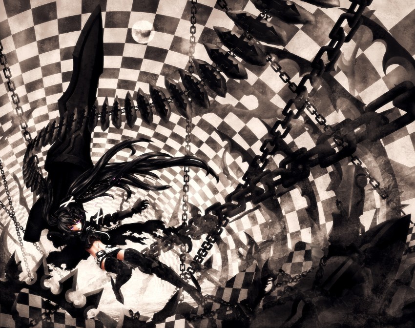 insane black rock shooter (black rock shooter) drawn by kizawa_hiroto