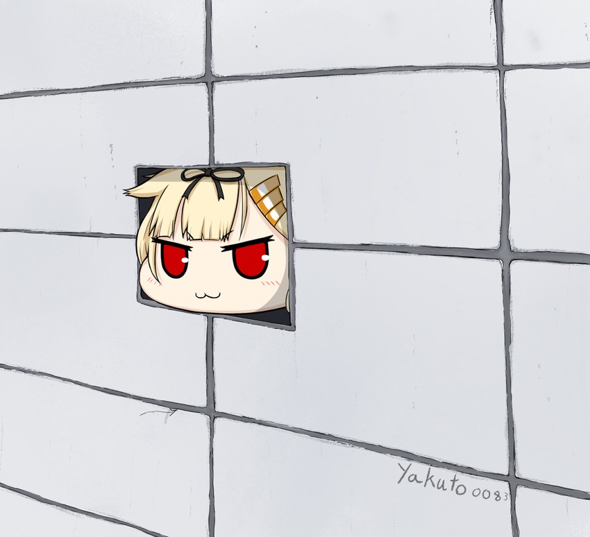 yuudachi, yuudachi kai ni, and ceiling cat (kantai collection) drawn by yakuto007