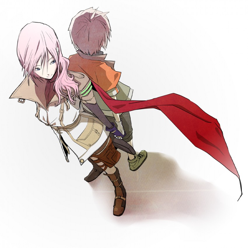 lightning farron and hope estheim (final fantasy and 1 more) drawn by gassun