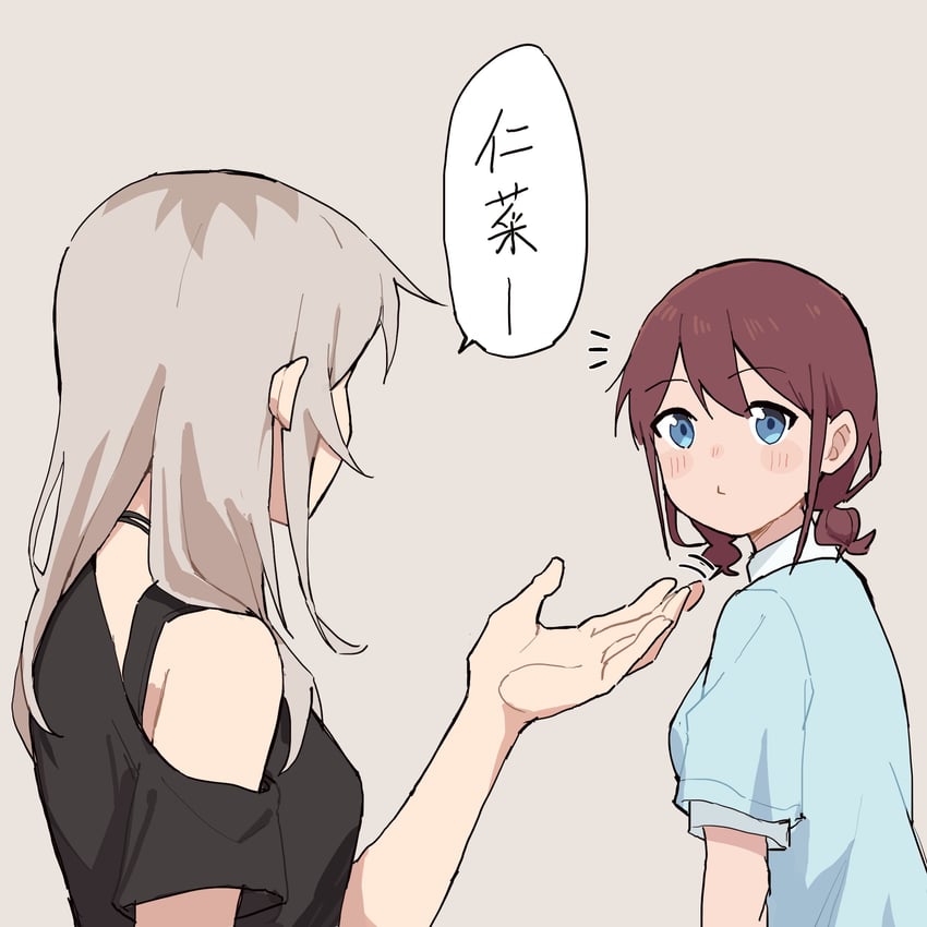 iseri nina and kawaragi momoka (girls band cry) drawn by r_bishh