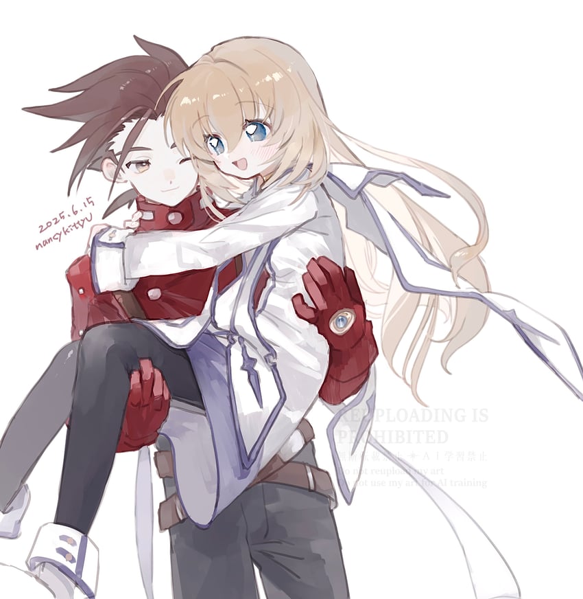 colette brunel and lloyd irving (tales of and 1 more) drawn by nancykittyu