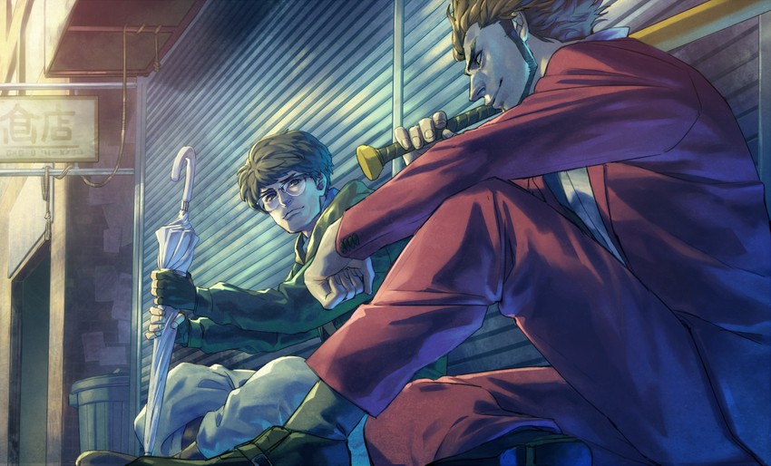 kasuga ichiban and nanba yu (ryuu ga gotoku and 1 more) drawn by talgi