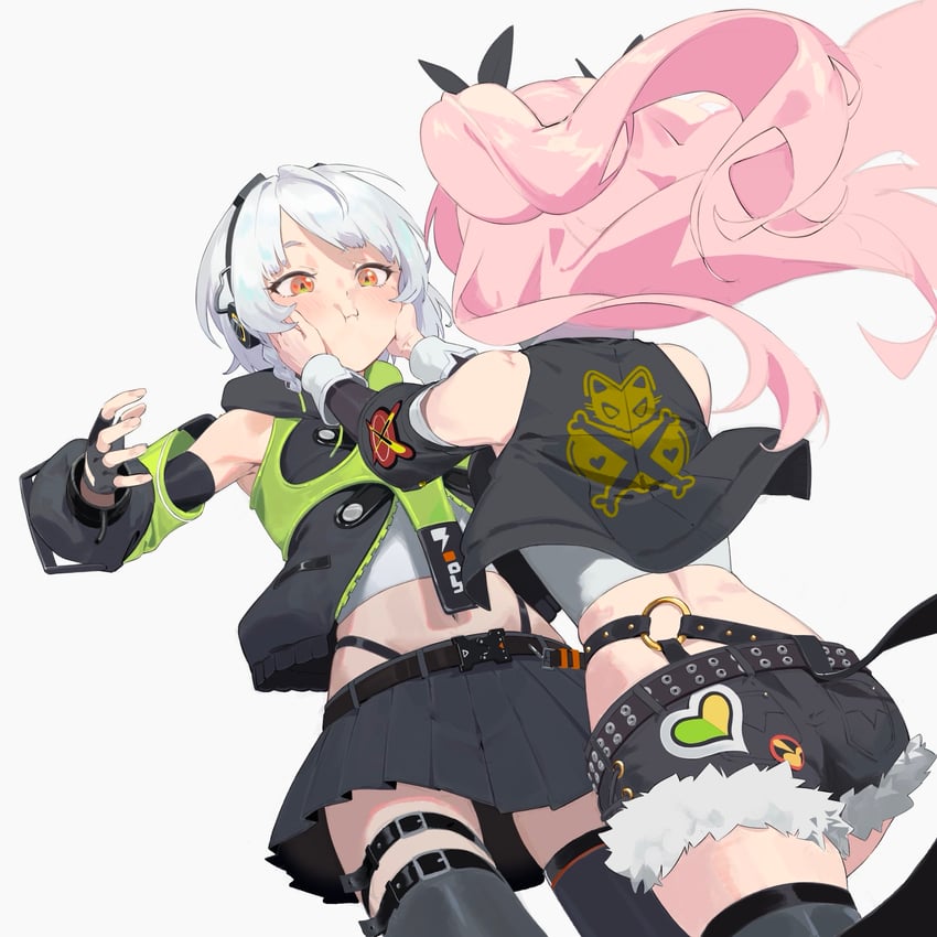 nicole demara and anby demara (zenless zone zero) drawn by a.k.a.zkin