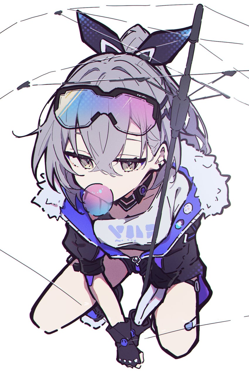 silver wolf (honkai and 1 more) drawn by aitekku