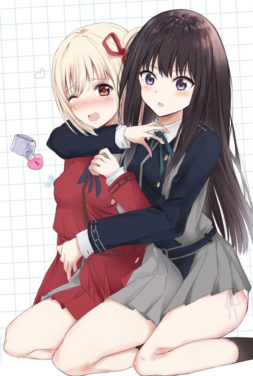 nishikigi chisato and inoue takina (lycoris recoil) drawn by saint_laurent_paris