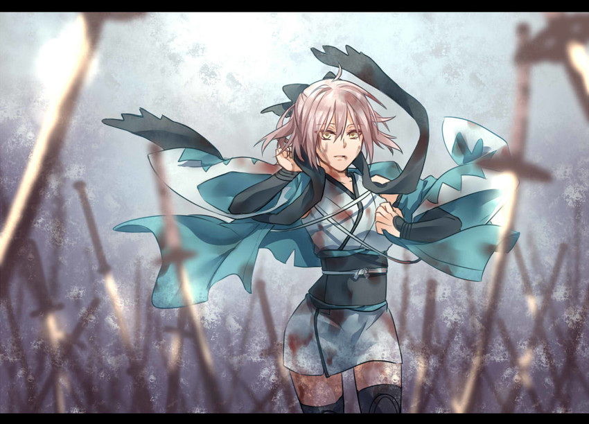 okita souji (fate and 1 more) drawn by yuu+1