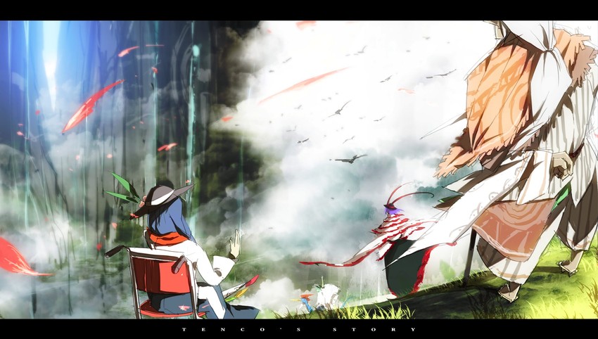 hinanawi tenshi, nagae iku, and velocidrome (touhou and 1 more) drawn by siirakannu