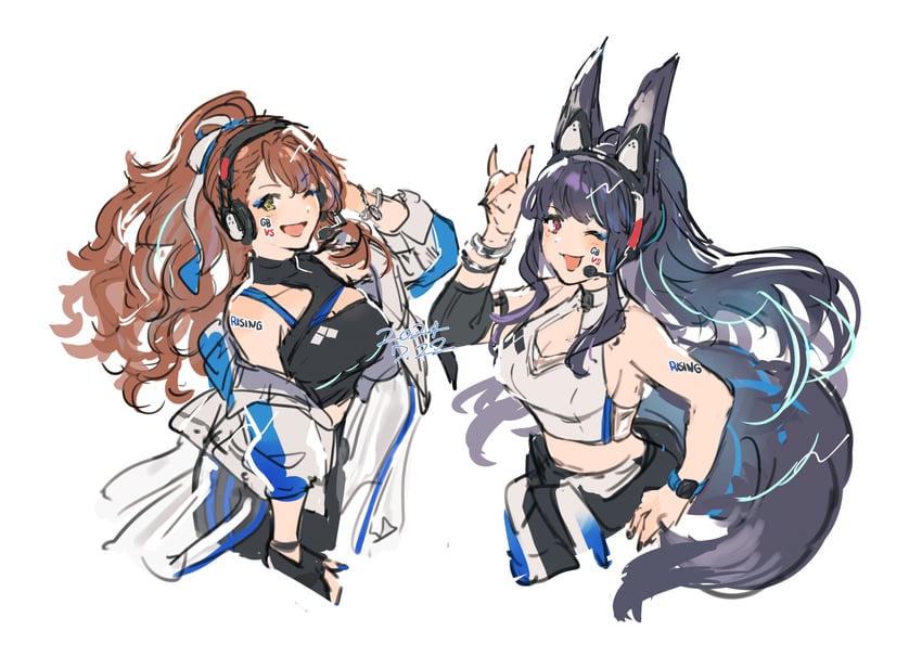 beatrix and yuel (granblue fantasy and 1 more) drawn by hibana_(hibana_ztlv)