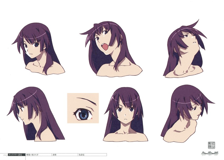 senjougahara hitagi (monogatari and 1 more)