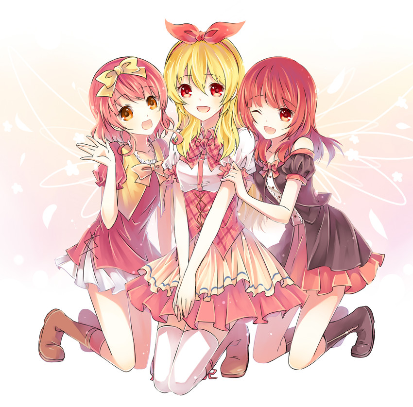hoshimiya ichigo, harune aira, and yukimori ringo (pretty series and 3 more) drawn by kam_(kkying2008)