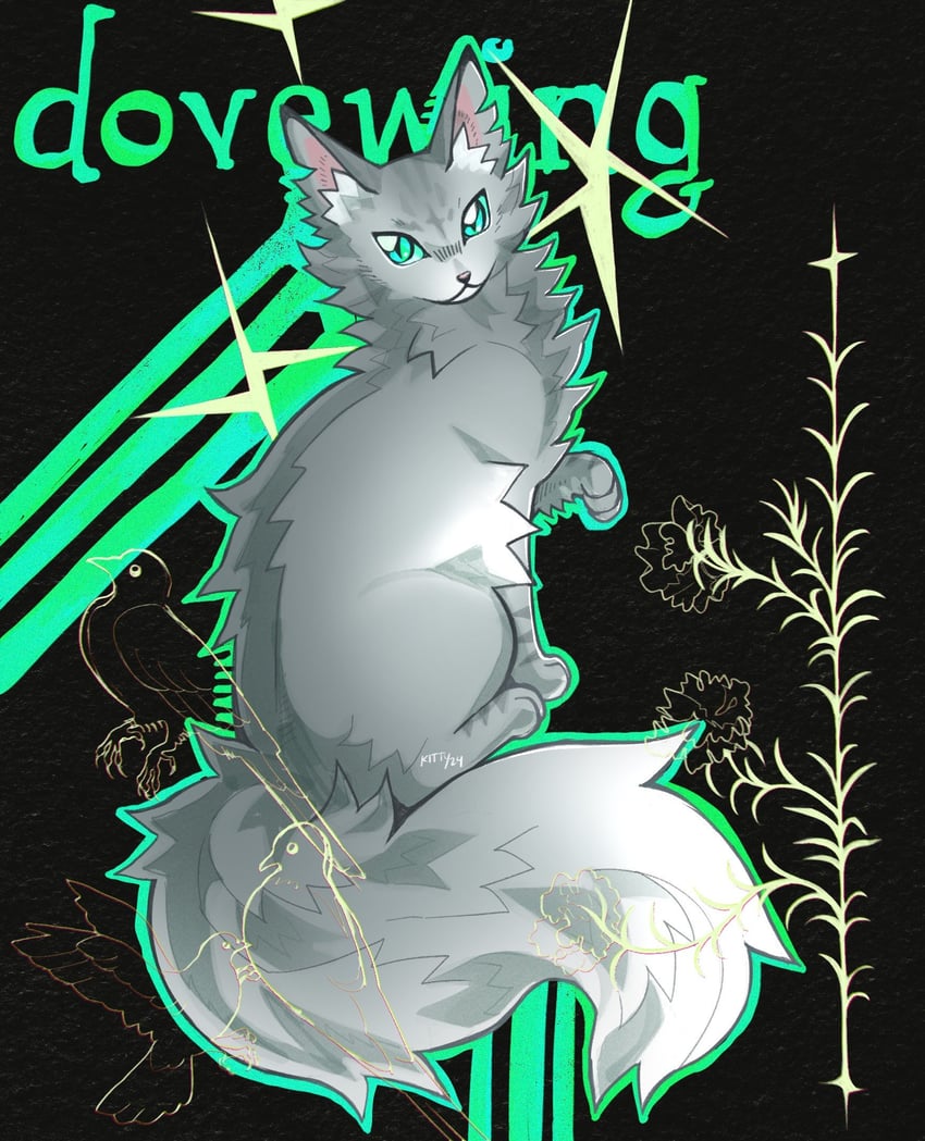 dovewing (warrior cats and 1 more) drawn by kitty_(fernwhisker)