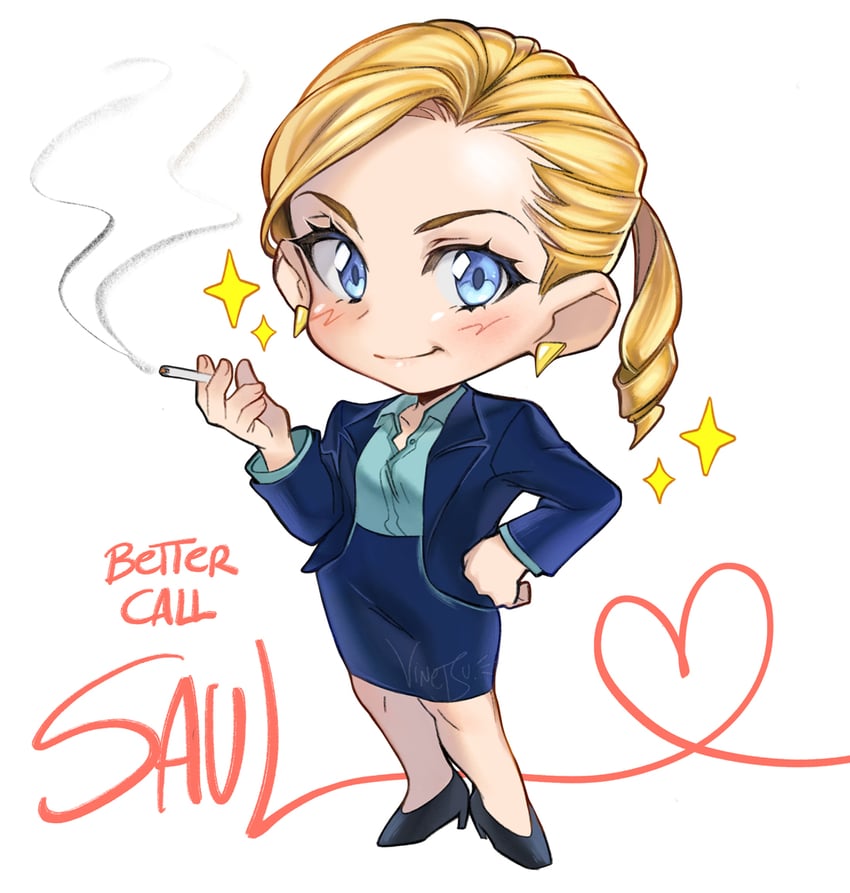 kim wexler (breaking bad and 1 more) drawn by vinetsu