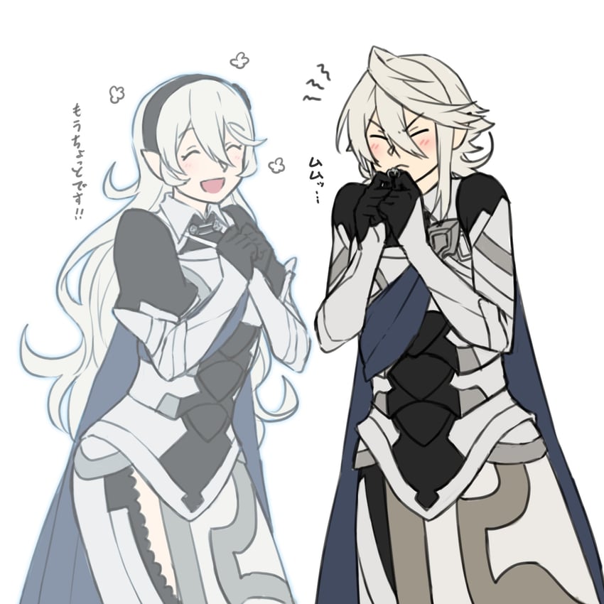 male corrin and female corrin (fire emblem and 2 more) drawn by zuzu_(ywpd8853)