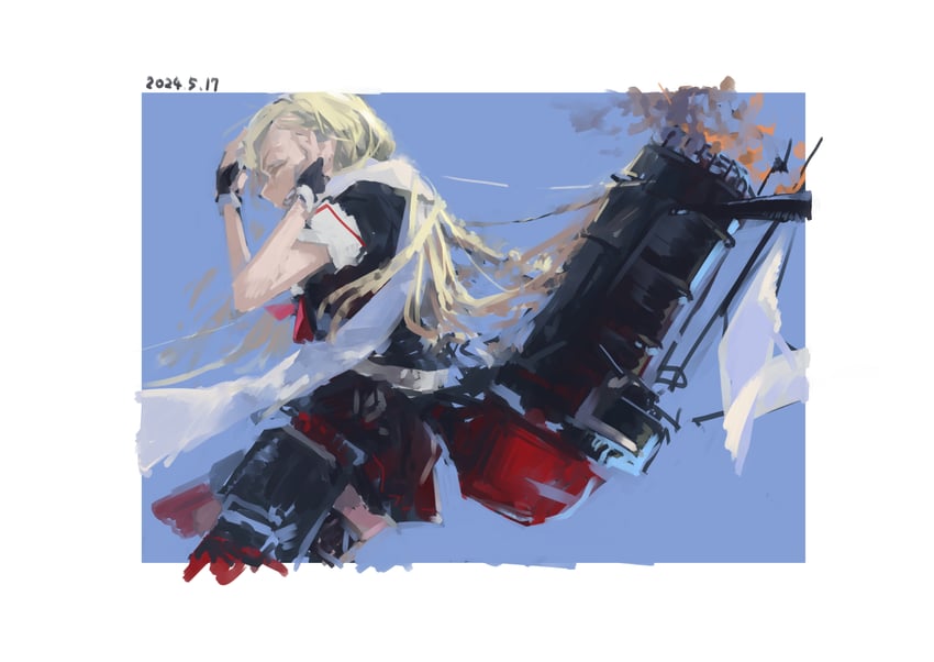 yuudachi and yuudachi kai ni (kantai collection) drawn by kappa_modoki