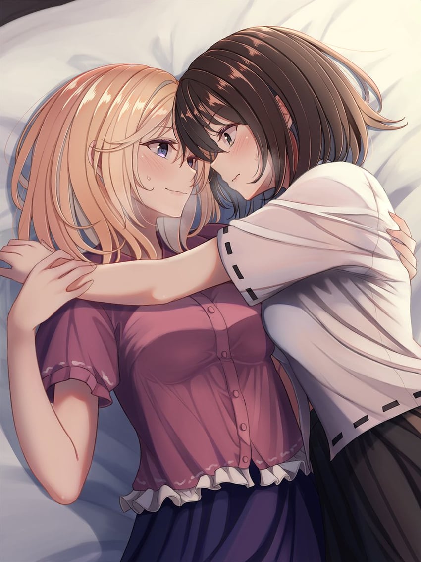 usami renko and maribel hearn (touhou) drawn by fumei_(mugendai)
