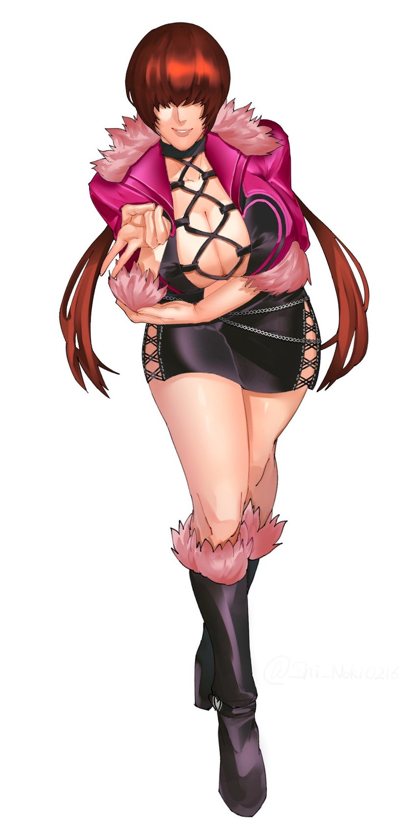 shermie (the king of fighters and 1 more) drawn by shiinoki._(shi_noki0216)