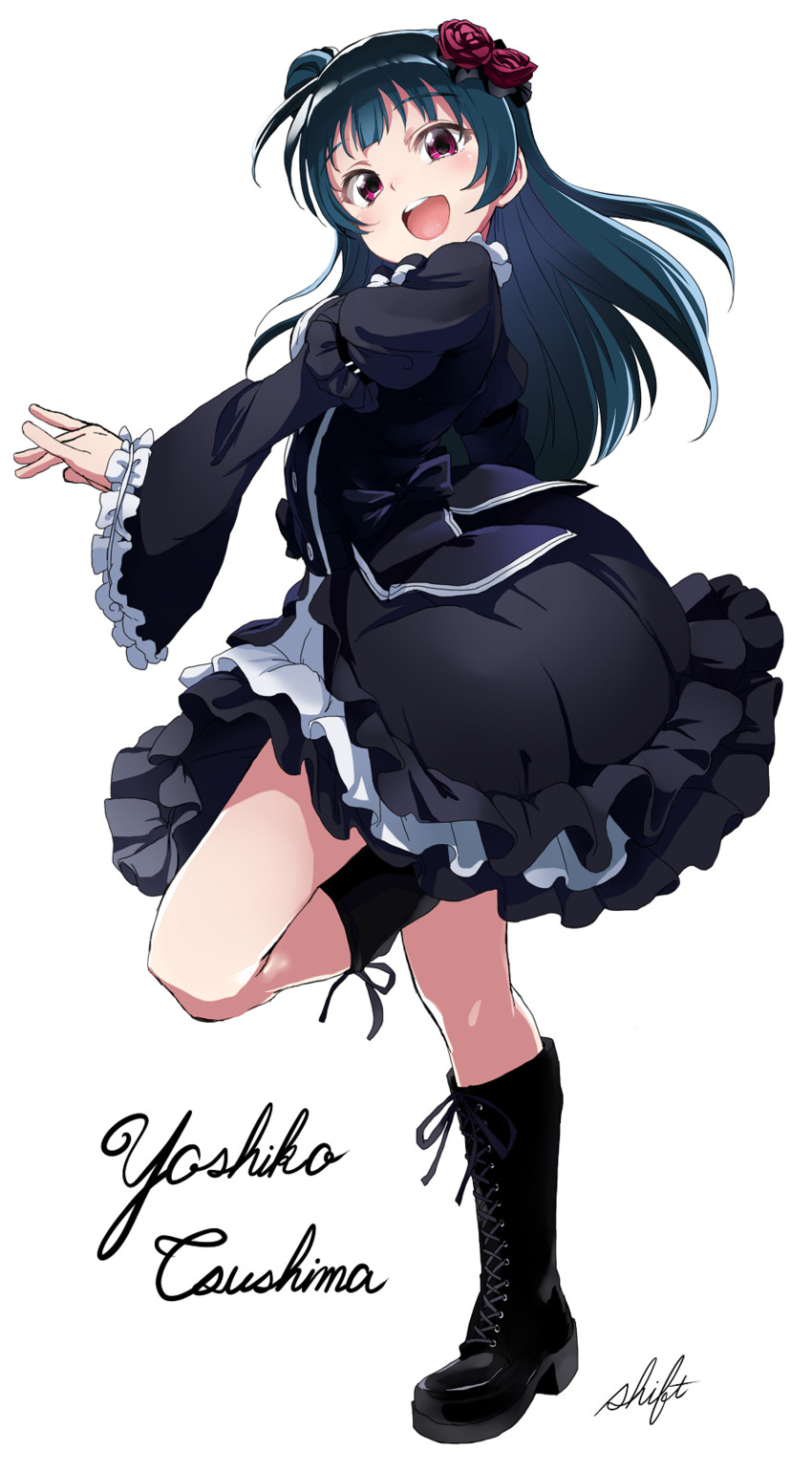 tsushima yoshiko (love live! and 1 more) drawn by shift_(waage)