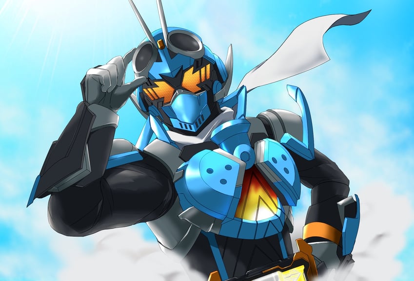 kamen rider gotchard (kamen rider and 1 more) drawn by miyabi_(037)