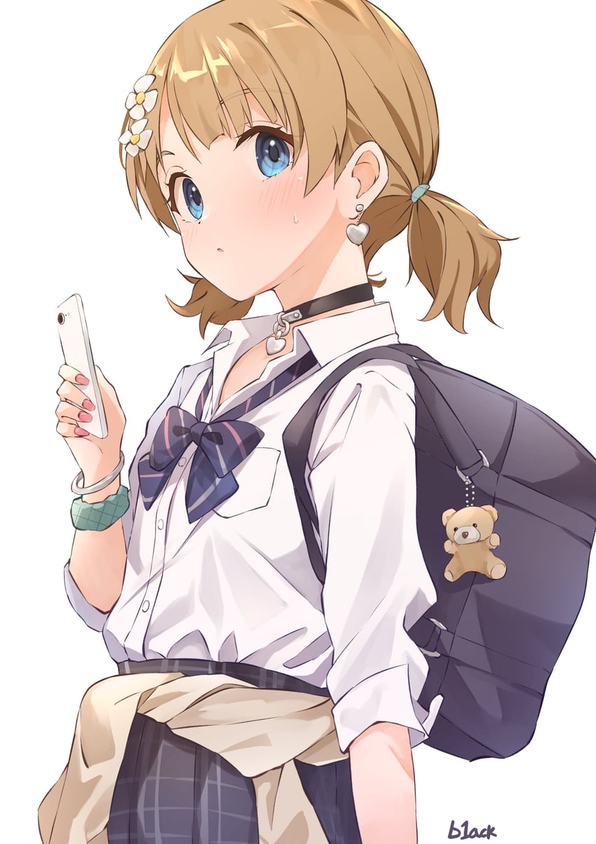 suou momoko (idolmaster and 2 more) drawn by b1ack_illust