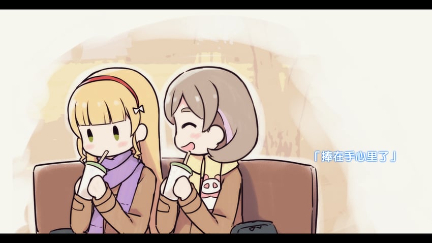 heanna sumire and tang keke (love live! and 1 more) drawn by langbazi