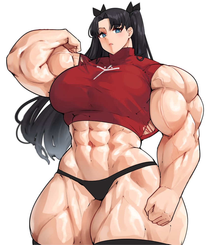 tohsaka rin (fate and 1 more) drawn by musctonk