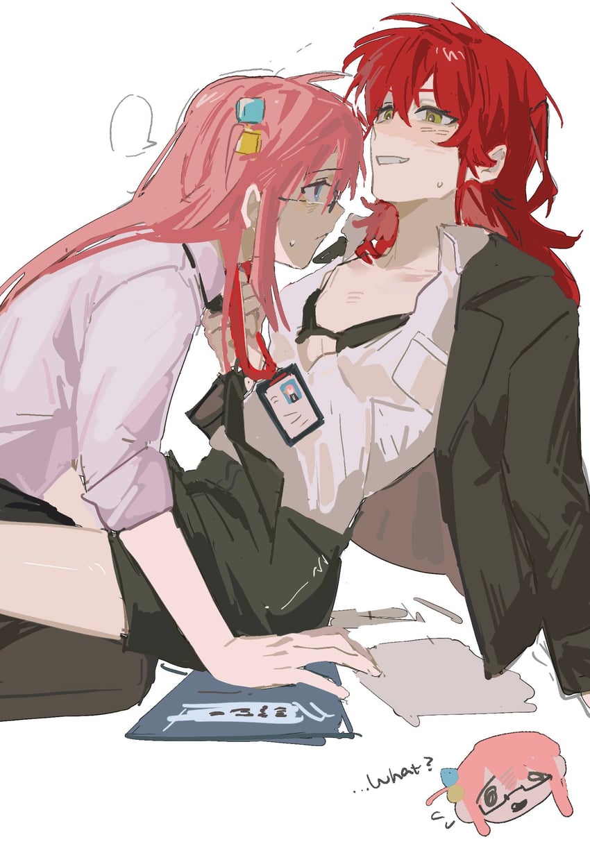 gotoh hitori and kita ikuyo (bocchi the rock!) drawn by lingyi