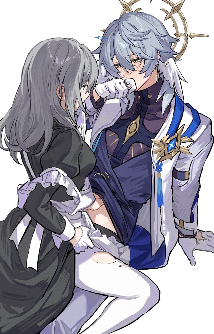 trailblazer, stelle, and sunday (honkai and 1 more) drawn by meat7955
