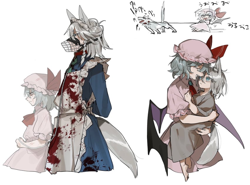 remilia scarlet and izayoi sakuya (touhou) drawn by fuuga_(perv_rsity)