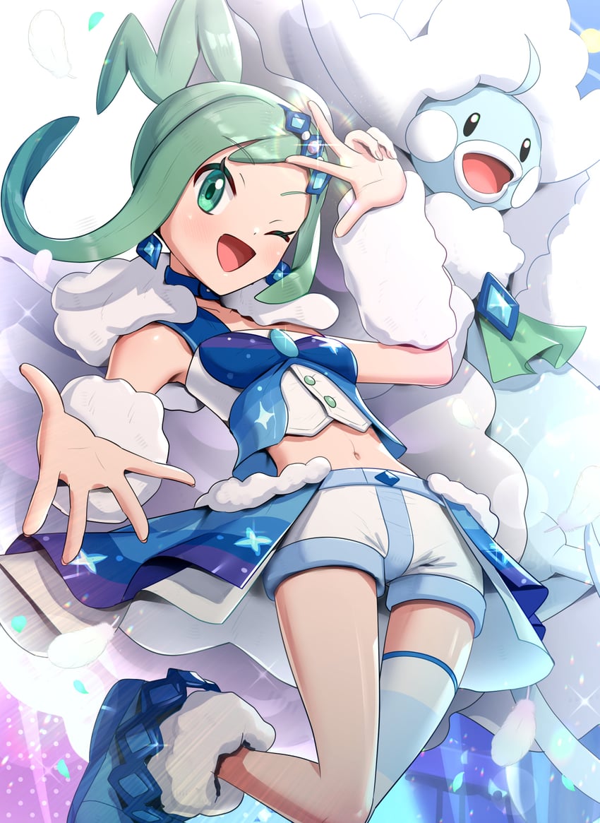 altaria, lisia, and mega altaria (pokemon and 1 more) drawn by gonzarez